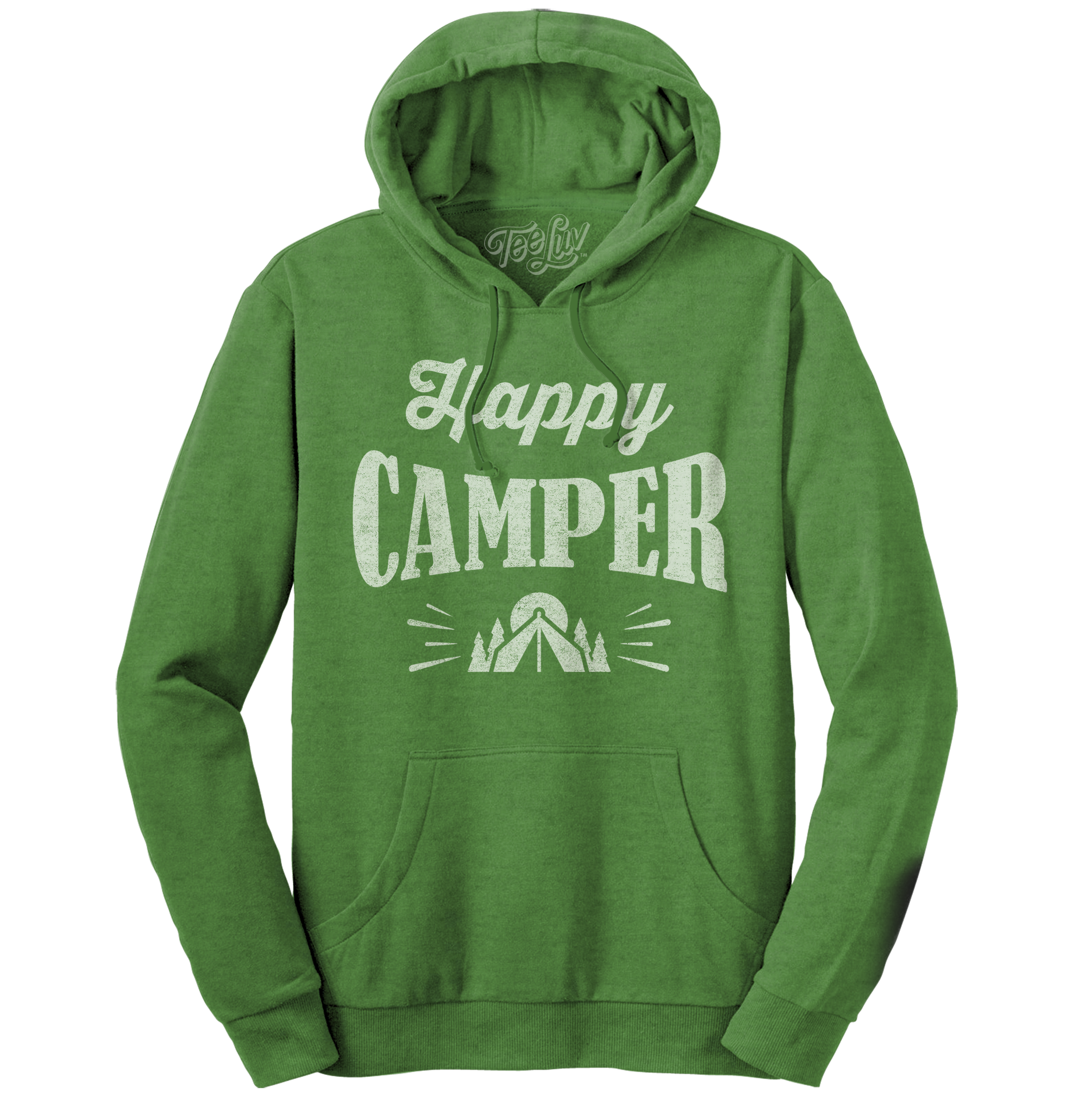 Happy Camper Hooded Sweatshirt - Green
