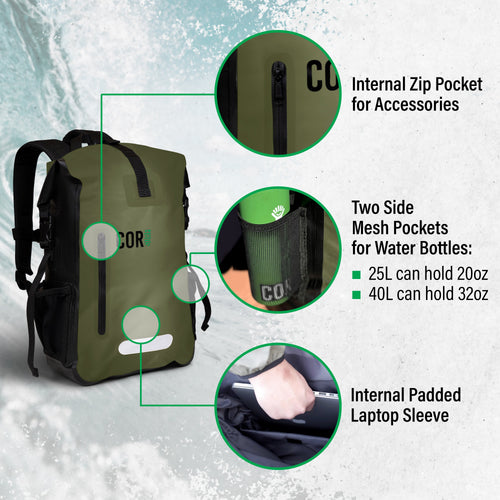 40L Waterproof Dry Bag Backpack