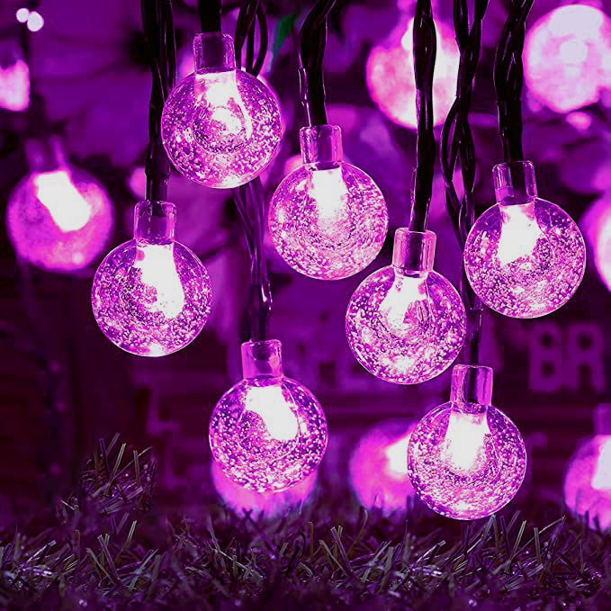 Crystal Globe Lights, Waterproof Solar Patio for Outdoor Camping