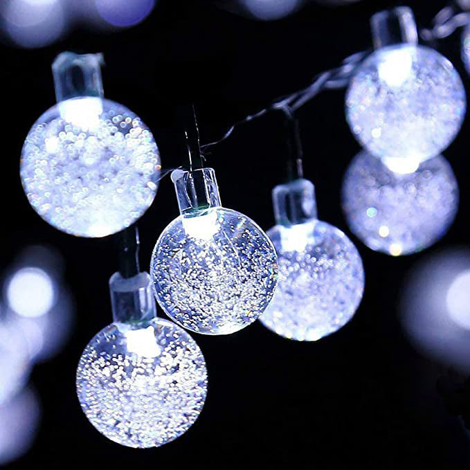 Crystal Globe Lights, Waterproof Solar Patio for Outdoor Camping