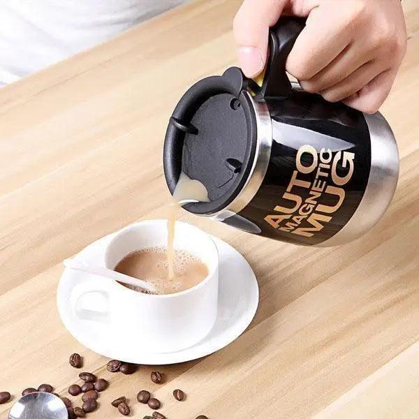 Stainless Steel Self Stirring Magnetic Mug Creative Coffee Mixing Cup Automatic Self Mixing & Spinning Cup Cute Christmas Birthday Gift Idea For Men And Women