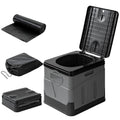 Portable Toilet for Camping- Boating- Hiking Outdoor- Travel Potty with Carry Bag Foldable Emergency Toilet with Lid Trash Bags
