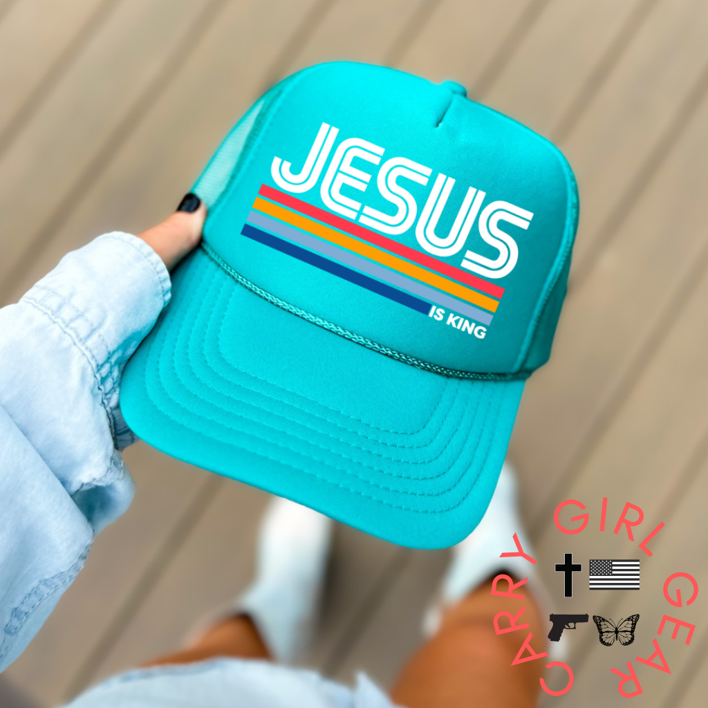 JESUS IS KING Trucker hat