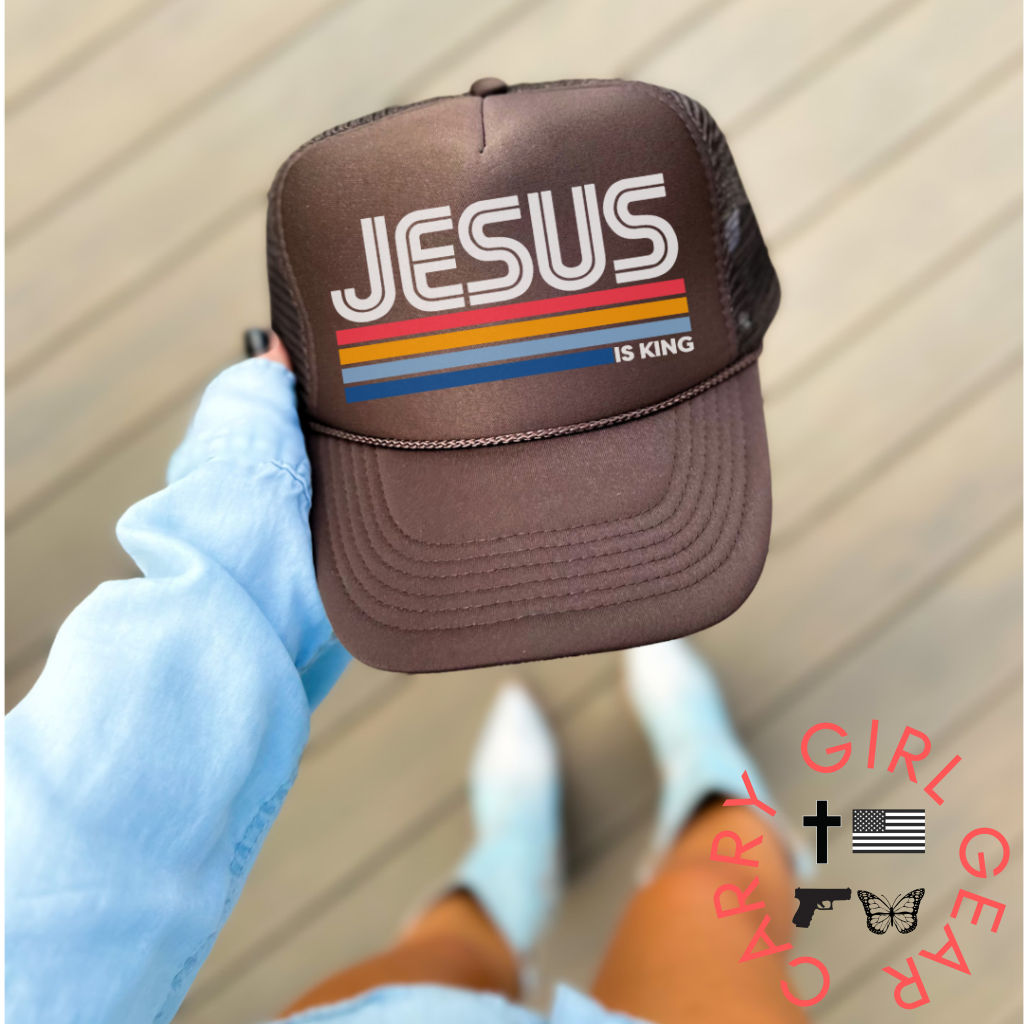 JESUS IS KING Trucker hat